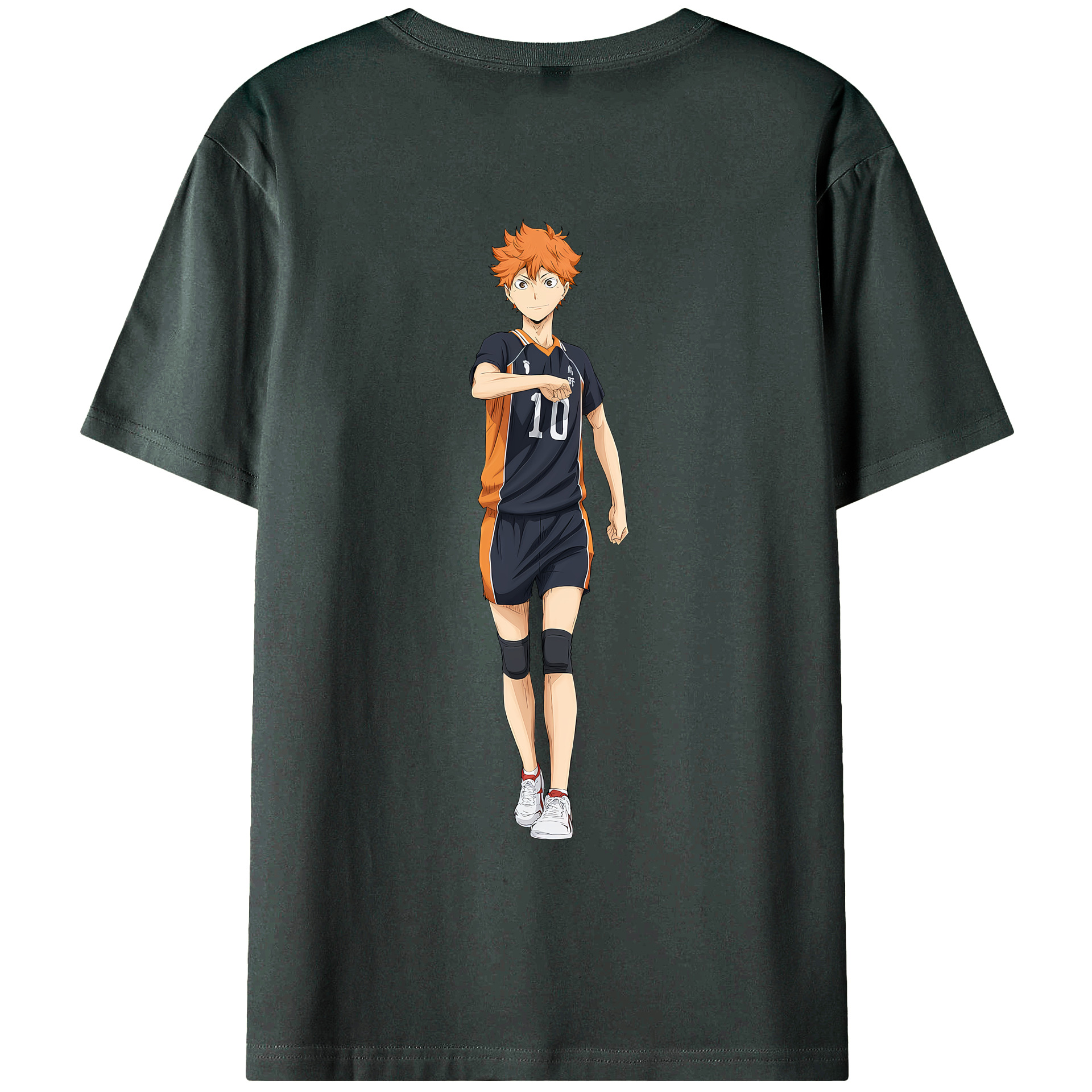 （画像用） ハイキュー!! Haikyu!! 綿100％ メンズ半袖Tシャツ（バックプリント） 通気性